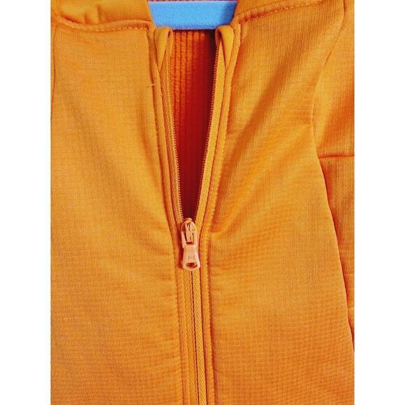 Under Armour XL Cold Gear Infrared Fleece 1/4 Zip Men's Orange Sweatshirt - Picture 5 of 10
